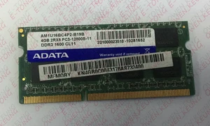 Laptop Ram ADATA 4GB x1 DDR3 1600mhz AM1U16BC4P2-B19B SO-DIMM 204pin Notebook