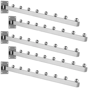 5 Pcs Wall-mounted Waterfall Hook Drying Rack Coat Hanger Clothes - Picture 1 of 11