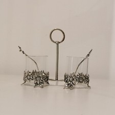 sale e pepe con cucchiaini in argento 800