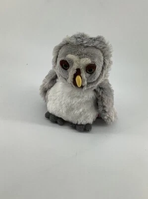 GANZ Webkinz  HM344 Grey Owl No Code EUC Plush 8” - Image 1 of 4