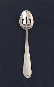 HAMPTON stainless RACHELLE FROST,1 Pierced Serving spoon ,Shiny & bright! LotBb3 - Picture 1 of 2