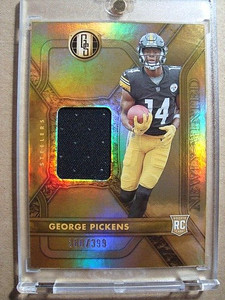 2022 George Pickens Panini Gold Standard Rookie Jersey/Patch RC /399 MINT 🔥🔥🔥