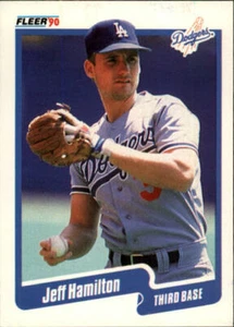 1990 Jeff Hamilton Fleer Baseball Card #396 - Picture 1 of 2