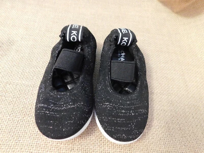 Michael Kors baby Toddler Skim Boarders Mary Jane Metallic Black Sneakers wedge - Image 1 of 4