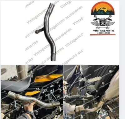Fit For Royal Enfield New Himalayan 450 Steel Silencer BEND PIPE For 2024 Model - Imagen 1 de 4