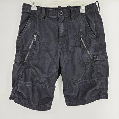 Armani Exchange Shorts Mens 31 Black Cargo Pockets Outdoors Hiking Grunge - Image 1 of 4