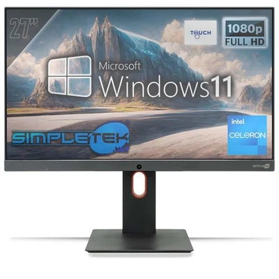 All in One 27" Touch G460 RAM 8GB SSD 240GB Windows 11 Pro Computer FHD VESA - Image 1 of 4