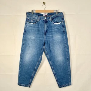 Tommy Hilfiger Jeans Mens Blue W36 L25  Vintage Embroidered Bax Loose Tapered - Picture 1 of 10