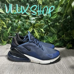 Nike Air Max 270 scarpe da corsa atletica uomo taglia 12 Midnight Navy AH8050-400 - Foto 1 di 14