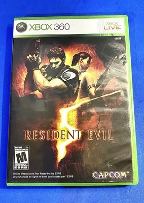 Resident Evil 5 (Microssoft Xbox 360 2009) Very Good Condition - Image 1 of 2