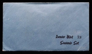 Juego de monedas de recuerdo Denver Mint 1983-D sobre color azul (L6019) - Imagen 1 de 4