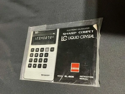 Calculadora Sharp EL-805 manual del propietario solo instrucciones Foto 1 de 4