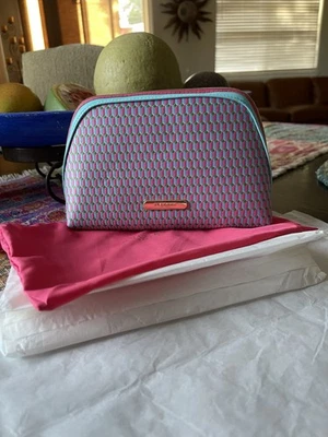 Bolsa cosmética feminina BVLGARI perfume rosa estojo de viagem NOVO GWP/VIP - Imagem 1 de 4