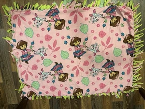 Dora the Explorer Fleece Tied Blanket Approx 52x36 Kid/Baby Blanket - Picture 1 of 1