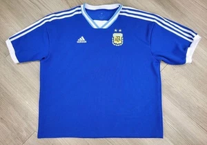 2022 Adidas Argentina Icon Soccer Jersey Men M Oversize Messi Maradona - Picture 1 of 9