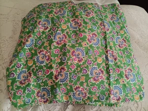 Ralph Lauren Floral Bedskirt Queen Hampton Beach Club Green Cottage Ditsy Cotton - Picture 1 of 4
