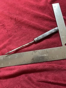 Vintage Metal Ice Pick, Fischer & Co in Dubuque, IA. Ice, Water, Coal, Coke. - Imagen 1 de 6