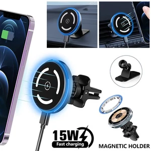 Soporte magnético para teléfono MagSafe de montaje de cargador inalámbrico para automóvil de 15 W para iPhone 16 15 14 - Imagen 1 de 15
