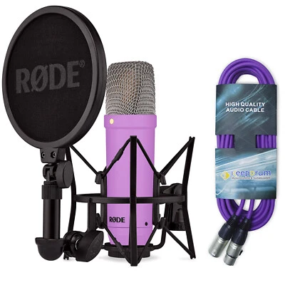 Rode NT1 Signature Purple Studio-Mikrofon Lila mit XLR-Kabel Lila - Bild 1 von 4