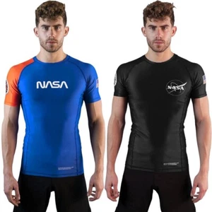 Sanabul Nasa Short Sleeve BJJ Rash Guard MMA NoGi Jiujitsu Compression Rashguard - Picture 1 of 10