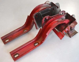 1961-1963 Ford Thunderbird Hardtop Trunk Deck Lid Hinges, Left & Right Red Pair - Picture 1 of 6