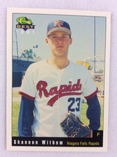 1991 Niagara Falls Rapids-Classic BEST Baseball Card-Shannon Withem