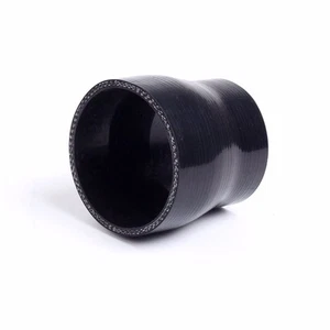 NEGRO 2 a 3" REDUCTOR 3 CAPAS SILICONA MANGUERA TURBO/ENTRADA/INTERCOOLER TUBO ACOPLADOR - Imagen 1 de 4