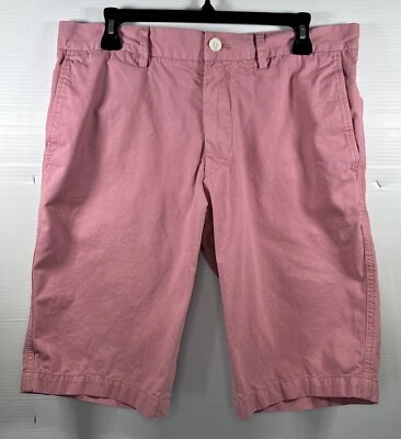 Шорты повседневные мужские Reiss Mercury Chino плоские спереди пыльно-розовые 11,5 дюйма размер 32 - Изображение 1 из 4