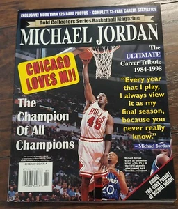 Gold Collectors Series Basketball Magazine Michael Jordan Chicago Cover A - Imagen 1 de 5