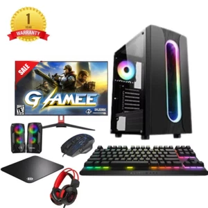 Full Set Up Fast Gaming PC Core i5 16GB RAM 1TB+128GB SSD GT730 4GB Win 11 P - Picture 1 of 1