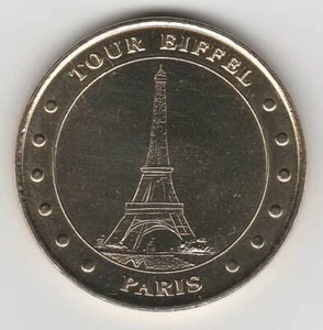 A 2001 TOKEN MEDAILLE MONNAIE DE PARIS -- 75 007 N°6 TOUR EIFFEL PARIS - Picture 1 of 2