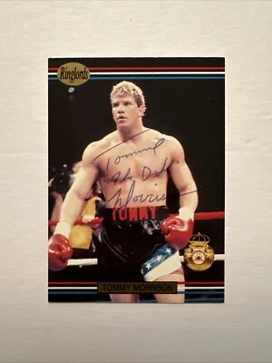 Tommy Morrison Signed 1991 Ringlords RARE SAMPLE Card - Image 1 of 2