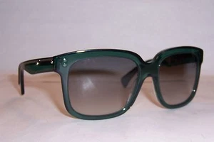 NEW ALEXANDER MCQUEEN SUNGLASSES AMQ 4213/S BLACK GREEN/GRAY SS6-VK AUTHENTIC - Picture 1 of 8