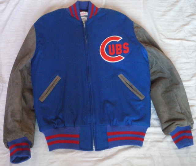 Men's Mitchell & Ness Royal/Red Chicago Cubs Game Day Full-Zip