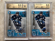 2004-05 ITG HEROES AND PROSPECTS TWO SIDNEY CROSBY RC BGS 9.5 AUTO A-SC2 AND 222