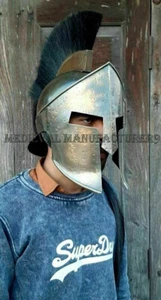 Helmet Roman Greek Medieval Armor Spartan Knight Gladiator Costume Corinthian - Picture 1 of 8