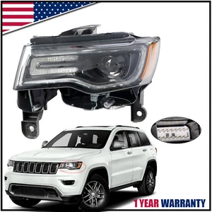 Faros delanteros de xenón cromados HID/HID 2017-2021 para Jeep Grand Cherokee LH - Imagen 1 de 9