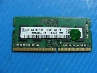HP m3-u001dx SK hynix 2GB 1Rx16 PC4-2133P Memory RAM SO-DIMM HMA425S6AFR6N-TF - Image 1 of 2