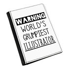 Warning World's Grumpiest Illustrator Passport Holder Case Cover Great Best