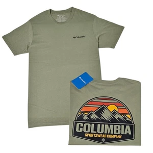Columbia Men's Short Sleeves T-shirt , Green, Size M. - Picture 1 of 5
