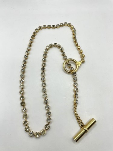 SAINT LAURENT (YSL) Cintura collana oro vintage logo Yves Saint Laurent YSL