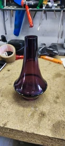 VASE, LASI OY FINLAND Erkkitapio Siiroi, Farbe dunkel Weinrot 20 cm - Bild 1 von 5