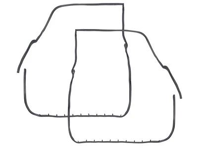 1963-64 Galaxie Porta Tiras Meteorológicas Frente 4 Portas Sedan Vagão Frontal LH-RH Novo - Imagem 1 de 3