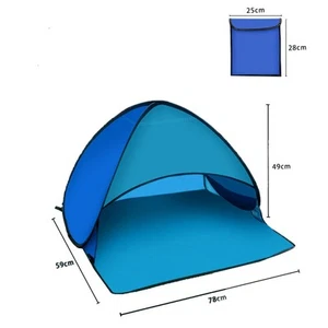 Portable Lightweight Beach Tent Sun Shade Canopy for Camping Easy Setup - Picture 1 of 43