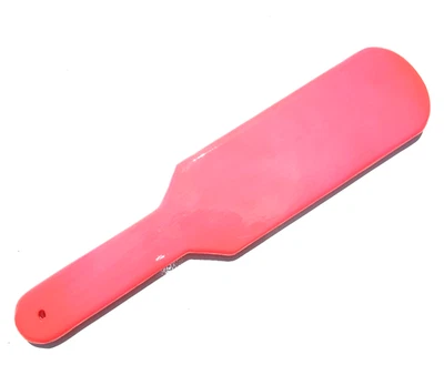 Nueva paleta de madera para azotes en rosa intenso con acrílico transparente 13" X 3" X 1/2" Foto 1 de 2