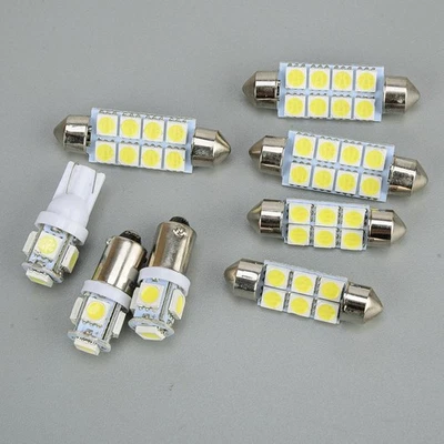 White Car LED Interior Light Bulb Kit Fit For Nissan Qashqai J11 2013 to 2018 jt - image 1 of 4