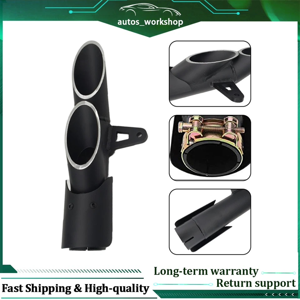 For Yamaha YZF-R6 Motorcycle Dual-outlet Exhaust Tail Pipe Muffler Tailpipe Tip Foto 1 de 4