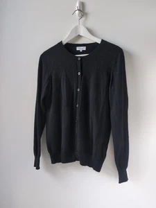 Bridge And Lord Cardigan Size XS AU 8 US 4 Black Merino Wool Cashmere Australian - Picture 1 of 6