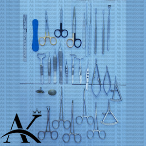 AK Blepharoplasty Instruments Set of 30Pcs Eye Surgery Set Plastic Surgery