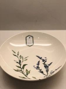 Intesa Home Pasta/Salad Bowls 9 3/8”, Blue Wild Flower, Set Of 4 - Picture 1 of 6